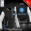 SSC Napoli Black White Baseball Jacket