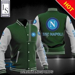 SSC Napoli Green Gray Baseball Jacket
