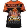 NBA Phoenix Suns Black Orange Western Conference Finals Champions T-Shirt