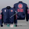 NBA Detroit Pistons Navy Blue Bomber Jacket