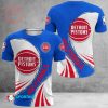 NBA Detroit Pistons White Blue T-Shirt