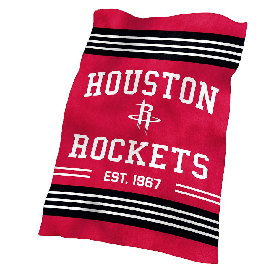 NBA Houston Rockets Red Black Fleece Blanket