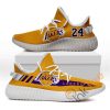 NBA Los Angeles Lakers Gold Purple 24 Yeezy Boost Sneakers