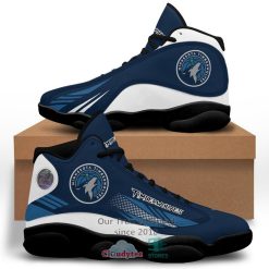 Alternative view of NBA Minnesota Timberwolves Blue Air Jordan 13 Shoes