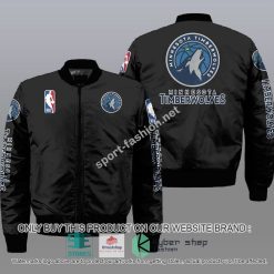 NBA Minnesota Timberwolves Black Bomber Jacket