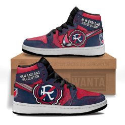 MLS New England Revolution Logo Air Jordan 1 High Sneakers