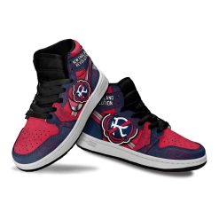Alternative view of MLS New England Revolution Logo Air Jordan 1 High Sneakers