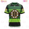 NHL Boston Bruins Custom Name Number St.Patrick’s Day T-Shirt V2