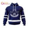 NHL Toronto Maple Leafs Custom Name Number 2022 With 105 Years Anniversary Jersey Pullover Hoodie