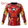 NHL Toronto Maple Leafs Custom Name Number Father’s Day Iron Man Sweatshirt