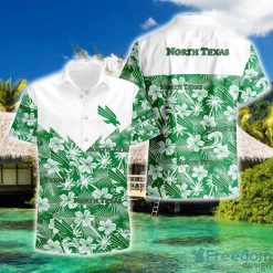 NCAA North Texas Mean Green Tropical Seamless Hawaiian Shirt