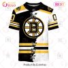 NHL Boston Bruins Custom Name Number 2023 Mix Jersey T-Shirt