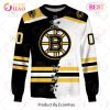 NHL Boston Bruins Custom Name Number 2023 Mix Jersey Sweatshirt