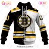 NHL Boston Bruins Custom Name Number 2023 Mix Jersey Zip Up Hoodie