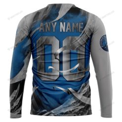 Alternative view of NBA Minnesota Timberwolves Custom Name Number Skull Sweatshirt