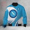 SSC Napoli White Blue Bomber Jacket V13