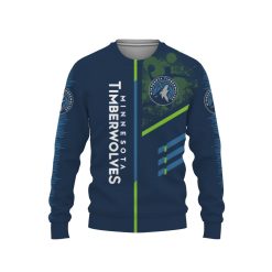 Alternative view of NBA Minnesota Timberwolves Blue Green Unisex Sweatshirt