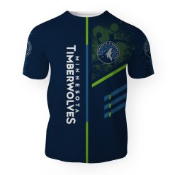 Alternative view of NBA Minnesota Timberwolves Blue Green Unisex T-Shirt