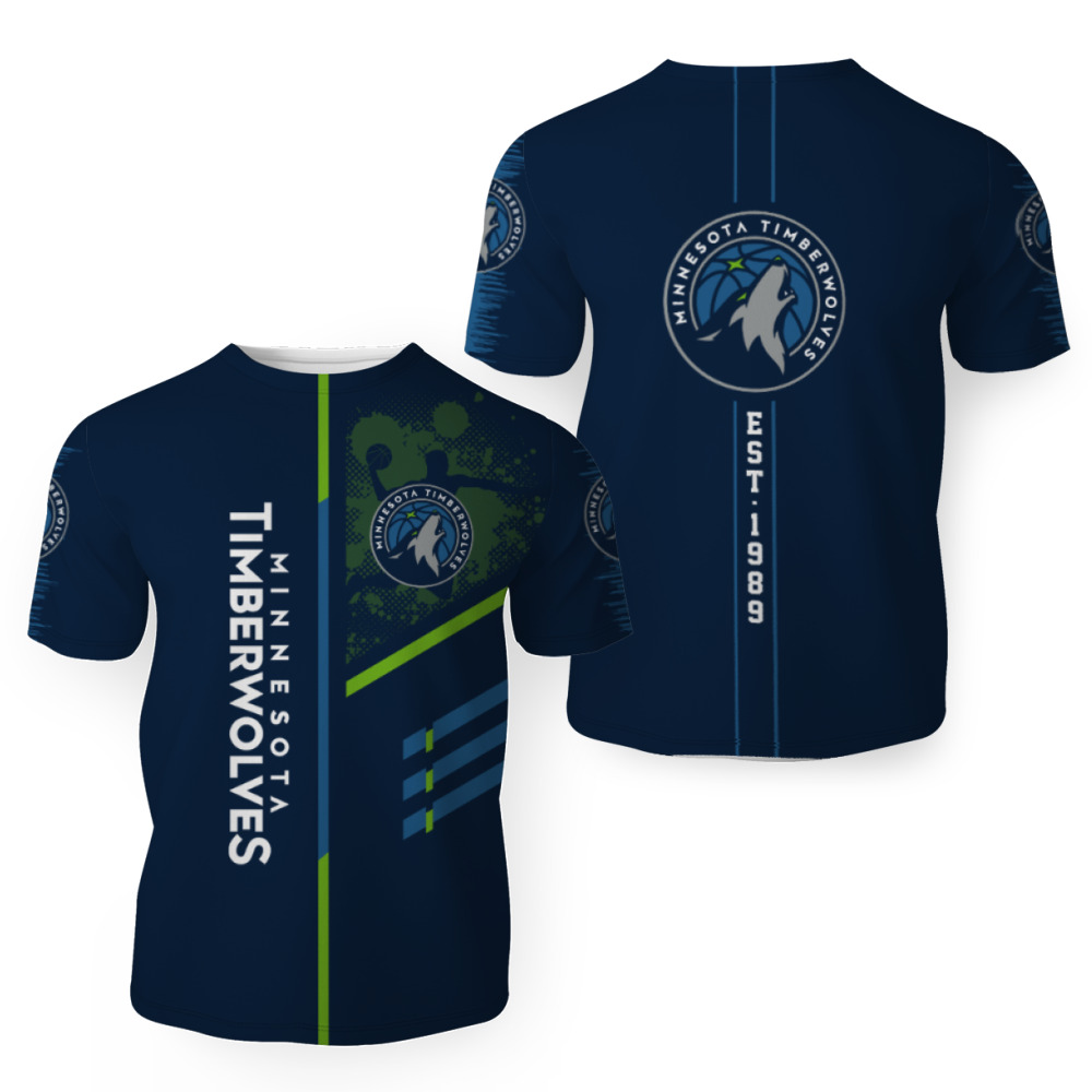 NBA Minnesota Timberwolves Blue Green Unisex T-Shirt