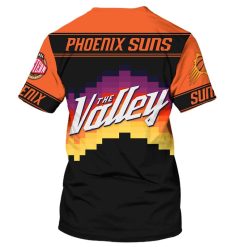Alternative view of NBA Phoenix Suns Black Orange Western Conference Finals Champions T-Shirt