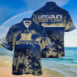NCAA Navy Midshipmen Coconut Tree Hawaiian Shirt