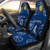NBA Indiana Pacers Custom Name Number x2 Blue Car Seat Covers