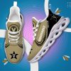 NCAA Vanderbilt Commodores Custom Name Gold Mix Black Max Soul Shoes