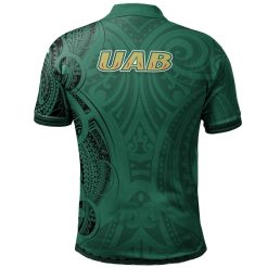 Alternative view of NCAA UAB Blazers Polynesian Tatto Circle Crest Polo Shirt
