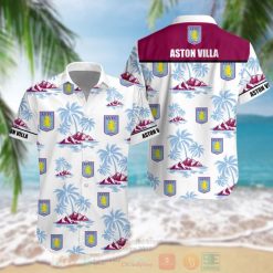 Aston Villa FC Coconut Tree Islands Hawaiian Shirt