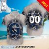NCAA Georgetown Hoyas Custom Text Number Camouflage Hawaiian Shirt