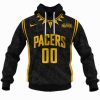 NBA Indiana Pacers Custom Name Numer 2020 xBlack Panther Marvel Jersey Pullover Hoodie