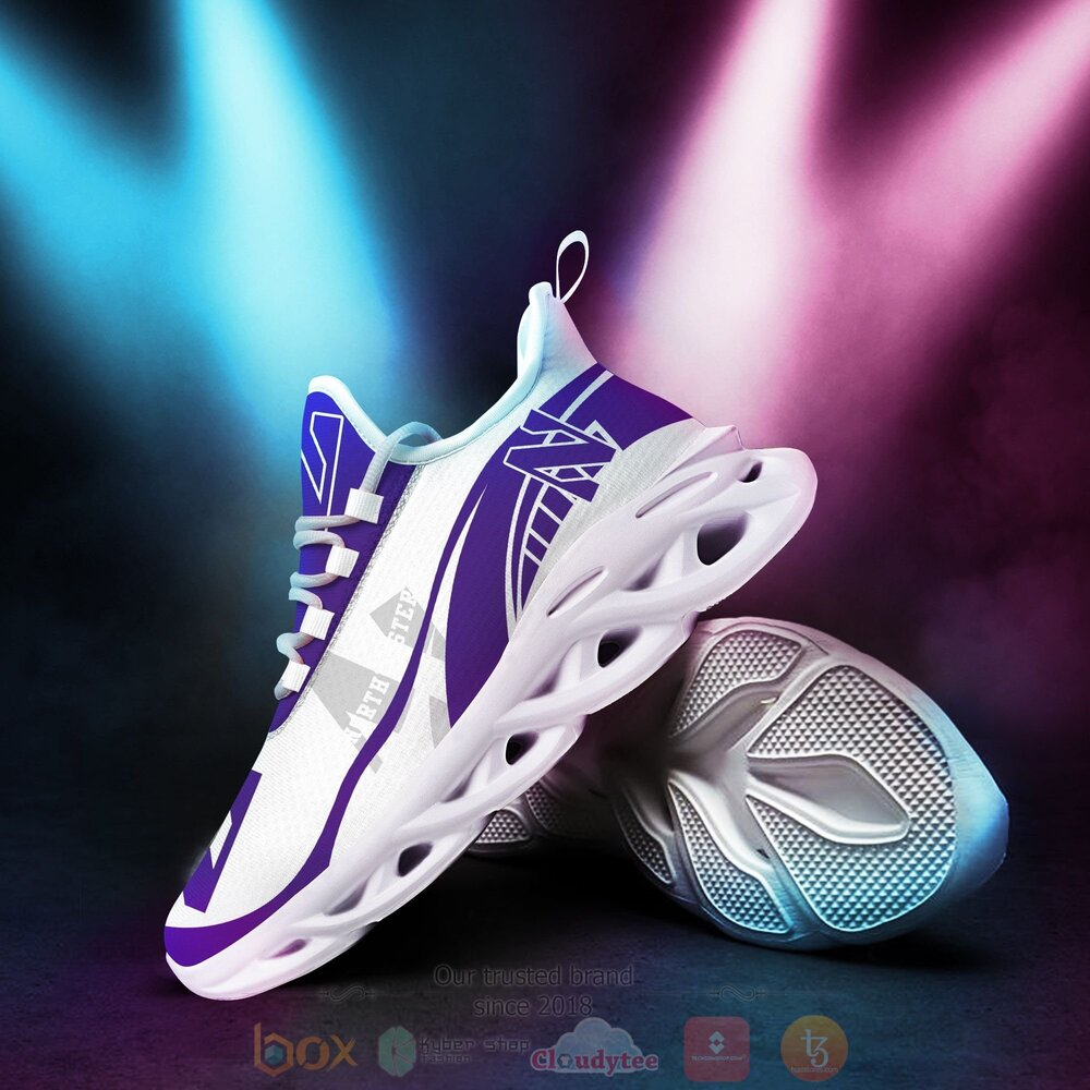NCAA Northwestern Wildcats Clunky Max Soul Shoes