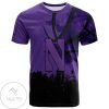 NCAA Northwestern Wildcats Custom Text Number Net Grunge Pattern T-Shirt