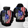 NCAA Northwestern Wildcats US Flag Pullover Hoodie
