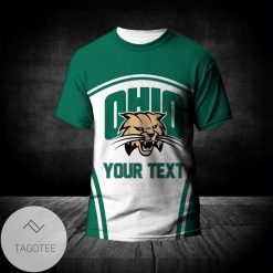 NCAA Ohio Bobcats Custom Text Number Curve Style Sport T-Shirt