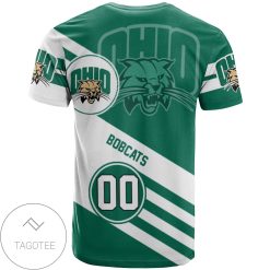 Alternative view of NCAA Ohio Bobcats Custom Number Sport Style Logo T-Shirt