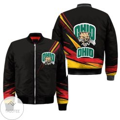 NCAA Ohio Bobcats Black Bomber Jacket