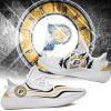 NBA Indiana Pacers White Gold Scratch Yeezy Boost Sneakers V2