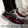 NCAA SMU Mustangs Art Scratch Mystery Yeezy Boost Sneakers