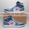 NCAA SMU Mustangs Simple Logo Air Jordan 1 High Sneakers