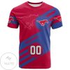 NCAA SMU Mustangs Custom Number Sport Style Logo T-Shirt