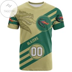 NCAA UAB Blazers Custom Number Sport Style Logo T-Shirt