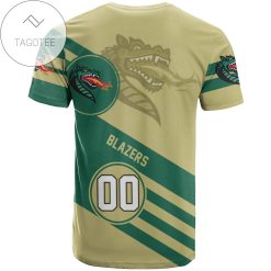 Alternative view of NCAA UAB Blazers Custom Number Sport Style Logo T-Shirt