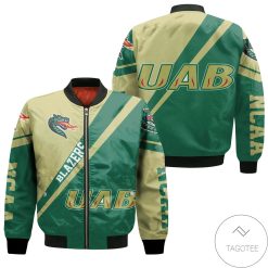 NCAA UAB Blazers Cross Style Bomber Jacket
