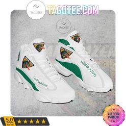 NCAA UAB Blazers White Green Air Jordan 13 Shoes