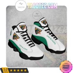 Alternative view of NCAA UAB Blazers White Green Air Jordan 13 Shoes