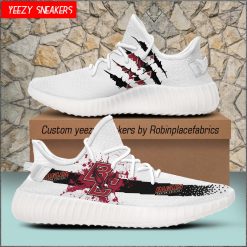 NCAA Boston College Eagles White Yeezy Boost Sneakers