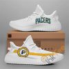 NBA Indiana Pacers White Gold Yeezy Boost Sneakers V3