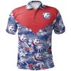 NCAA Louisiana Tech Bulldogs Tropical Seamless Polo Shirt