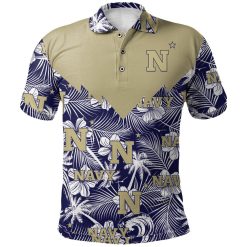 NCAA Navy Midshipmen Tropical Seamless Polo Shirt